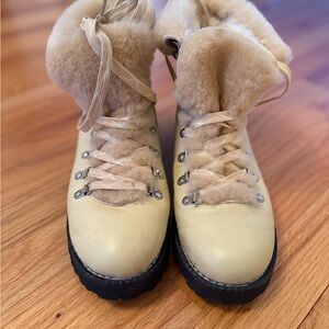 J. Crew Beige and Black Women's Boots
